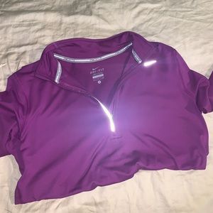 women’s NIKE dri fit element half zip